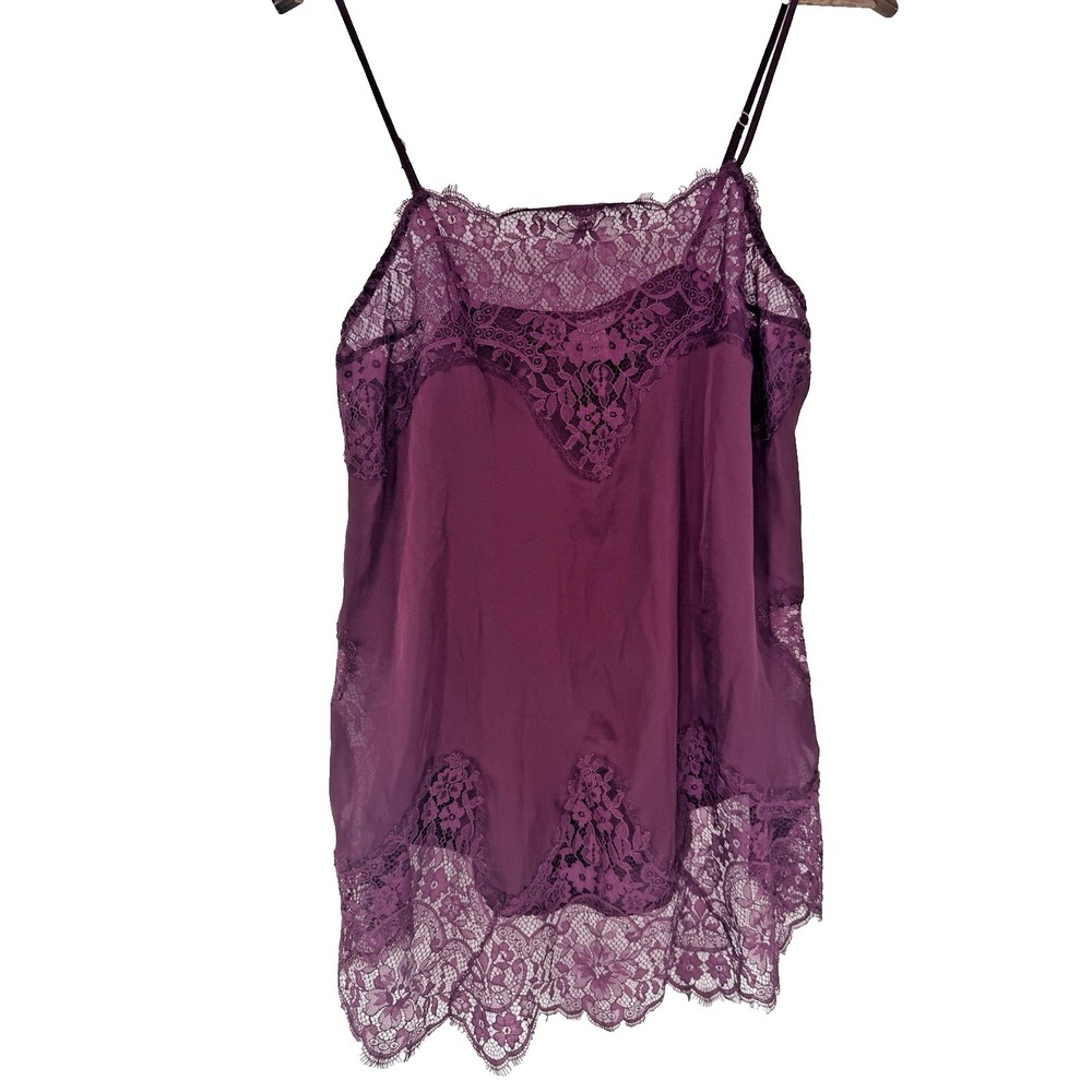 Victoria's Secret Camisole M Purple Polyester Fairycore Tank whimsigoth Coquette